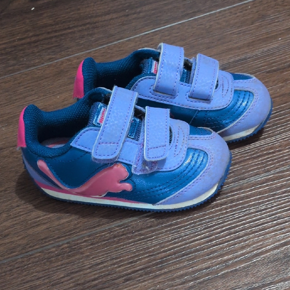 Puma Kids Sneakers - Navy and Pink